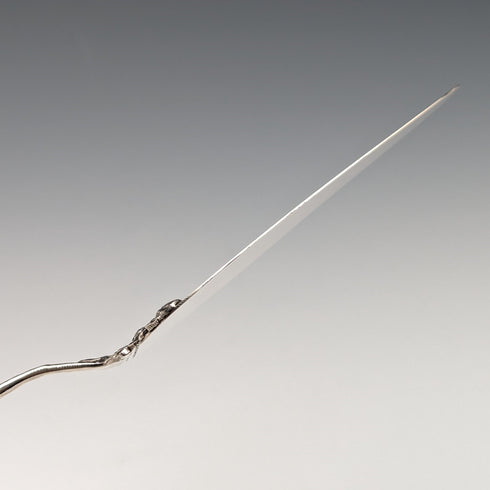 アンティーク 800シルバー製ペストリーサーバー 薔薇彫刻